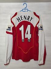 #14 HENRY ARSENAL 2004-06 LOCAL CAMISETA NIKE MANGA LARGA FUTBOL TALLA M segunda mano  Embacar hacia Argentina