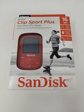 MP3 player SanDisk Clip Sport Plus wearable vermelho Bluetooth 16 GB *TESTADO* comprar usado  Enviando para Brazil