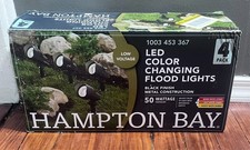 Luzes LED integradas pretas ajustáveis para paisagens externas Hampton Bay Millennium comprar usado  Enviando para Brazil