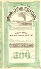 The National Oil Company 1928 San Sebastian Espanha certificado de títulos participação, usado comprar usado  Enviando para Brazil