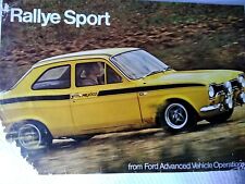 Brochure ford rallye for sale  FALMOUTH