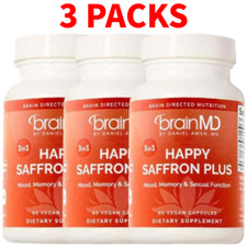 3 PACOTES de cápsulas de açafrão - Happy Saffron Plus memória de humor e função sexual - 90 peças comprar usado  Enviando para Brazil