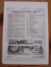 Indian 741b setup for sale  KNOTTINGLEY