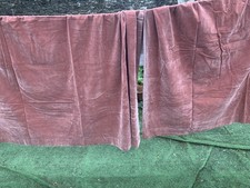 Pair pink velvet for sale  DOWNHAM MARKET