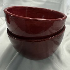 2 tigelas de cereais Pottery Barn vinho tinto Sausalito 6 1/4" descontinuadas raras comprar usado  Enviando para Brazil