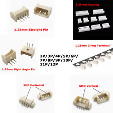 Conector terminal crimpagem carcaça plugue pino ângulo reto/reto 1,25 mm SMD 2P-12P comprar usado  Enviando para Brazil
