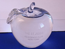 Crystal apple paperweight for sale  Yonkers
