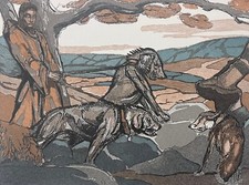 Chien renard gravure d'occasion  Marseille X