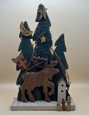 Festive wooden moose for sale  Westfield