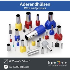 Usado, Aderendhülsen 0,25-50mm² isoliert blank Zwillingsaderendhülsen comprar usado  Enviando para Brazil