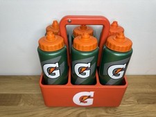 Gatorade Orange pacote com 6 suportes/transportadores com 6-32 oz. Garrafas espremidas verdes, usado comprar usado  Enviando para Brazil