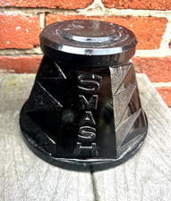 VINTAGE SMASH XAROPE BEBIDA REFRIGERANTE FONTE VIDRO AMTEISTO PRETO BASE DECO FRETE GRÁTIS, usado comprar usado  Enviando para Brazil