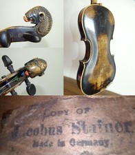 VIOLINO ANTIGO 4/4 rotulado JACOBUS STAINER (Nº. 497) - COM CABEÇA DE LEÃO + ESTOJO NOVO comprar usado  Enviando para Brazil