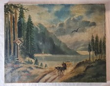 Tableau romantique lothammer d'occasion  Besançon