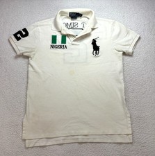 Camisa polo vintage Big Pony Ralph Lauren Nigéria #2 Dat Simon masculina média comprar usado Camisa polo vintage Big Pony Ralph Lauren Nigéria #2 Dat Simon masculina média comprar usado  Enviando para Brazil