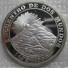 Moneda de Plata Bolivianos 1991 Bolivianos Serie Iberoamericana Sol Radiante segunda mano  Embacar hacia Argentina