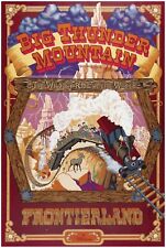 Usado, Pôster atração Disney - Big Thunder Mountain Disneyland Paris pôster vintage comprar usado  Enviando para Brazil