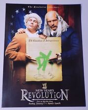 7 de janeiro de 2007 New Years Revolution Shawn Michaels Triple H PPV WWE pôster 12x16, usado comprar usado  Enviando para Brazil