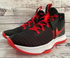Tênis de basquete Nike Lebron Witness 5 Bred masculino preto e vermelho tamanho 11 CQ9380-005 comprar usado  Enviando para Brazil