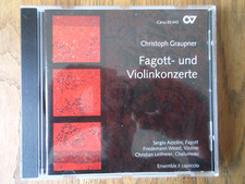 Graupner - Bassoon & Violin Concs / Azzolini etc / Wezel / Carus 83.443 Ed1 2011 comprar usado  Enviando para Brazil