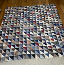Colcha vintage costurada à mão 69 x 71 comprar usado  Enviando para Brazil