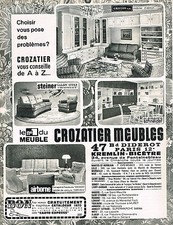 Publicite 1969 crozatier d'occasion  Le Luc