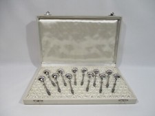 12 Hiladores À Pastel de Moca Café Metal Chapado en Plata Chapado Cuchara comprar usado  Enviando para Brazil