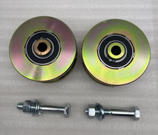 Rodas de rolos de porta deslizante resistentes 4" 2 conjuntos V roda deslizante ranhura leitura sólida, usado comprar usado  Enviando para Brazil