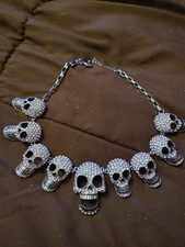 Skull rhinestone chocker for sale  Chicago