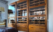Excepcionais armários de carvalho inglês vintage da década de 1930 por Dudley & Co., usado comprar usado  Enviando para Brazil