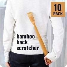 Usado, Pacote com 10 - Arranhador traseiro de madeira de bambu real 18" ferramenta de alívio de coceira de longo alcance comprar usado  Enviando para Brazil