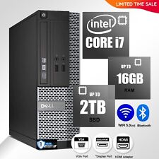 Computador desktop Dell PC i7, até 32GB de RAM 2TB SSD/HDD, Windows 10/11, DVD-ROM comprar usado  Enviando para Brazil