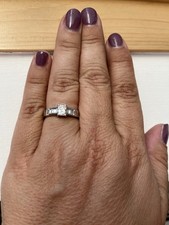 Platinum diamond ring for sale  BRIGHOUSE