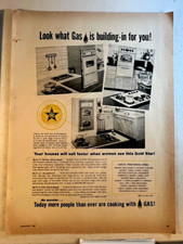 Cozinha a gás Gold Star ~ Anúncio vintage década de 1960 ~ Cozinha, eletrodomésticos, meados do século 9x12 comprar usado  Enviando para Brazil