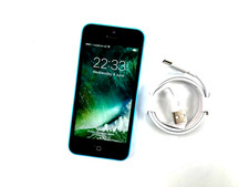 Apple iPhone 5c azul desbloqueado 16GB estado médio grau C 690 comprar usado  Enviando para Brazil