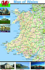 Wales map educational for sale  LONDON