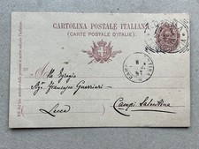 Intero postale regno usato  Saronno