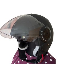 Motorradhelm kradhelm schwarz gebraucht kaufen  Briesen (Mark)
