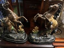 Pair vintage spelter for sale  SWANSEA