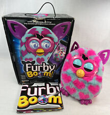 Furby Boom Pink Hearts 2012-15 com caixa e papelada azul rosa parcial funcionando como está, usado comprar usado  Enviando para Brazil