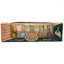 Decoração de topo de bolo vintage década de 1950 novidade brinde ao anfitrião vidro shot bar de festa comprar usado  Enviando para Brazil