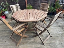 Hardwood table chairs for sale  BURNHAM-ON-CROUCH