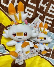 Pokemon Páscoa brinquedo de pelúcia mascote Scorbunny conjunto de 2 tipos centro comprar usado  Enviando para Brazil