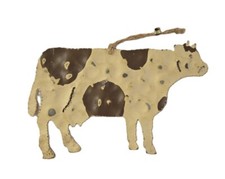 Metal rustic cow for sale  Rancho Cucamonga
