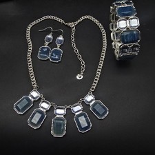 Blue silver tone for sale  Kingston