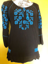 Black embroidered tunic for sale  STURMINSTER NEWTON