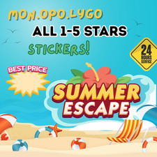 ADESIVOS ALL STARS 1-2-3-4-5 Summer Escape MONO_POLY_MO_-GO ENTREGA INSTANTÂNEA comprar usado  Enviando para Brazil