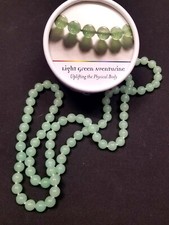 Colar terapêutico Gemisphere verde claro aventurina 8MM-27" qualidade 3 elevação  comprar usado  Enviando para Brazil