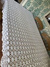 Vintage crochet tablecloth for sale  HULL