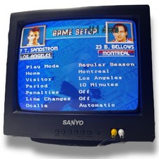 Sanyo DS13330 13" CRT TV entradas RCA frontais - jogos retrô - FRETE GRÁTIS comprar usado  Enviando para Brazil